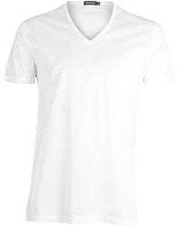 ZEGNA - V-Collar Short-Sleeved T-Shirt - Lyst