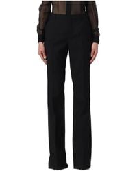 Saint Laurent - High-Waist Flared Trousers - Lyst
