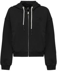 Pinko - Drawstring Zipped Hoodie - Lyst