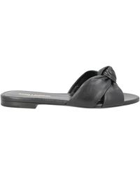 Saint Laurent - Minimalist Roundtoe Slippers - Lyst