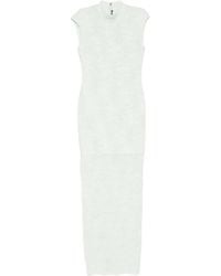 ROTATE BIRGER CHRISTENSEN - Textured-Finish Sleeveless Maxi Dress - Lyst