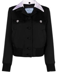 Prada - Long-Sleeved Casual Jacket - Lyst