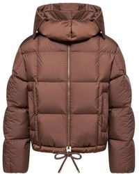 Moncler - Legerete Square-Quilted Hooded Short Down Jacket - Lyst