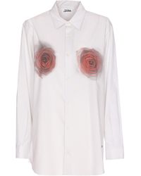 Jean Paul Gaultier - Rose Printed Long Sleeved Shirt - Lyst