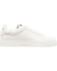 Emporio Armani - Round-Toe Lace-Up Sneakers - Lyst