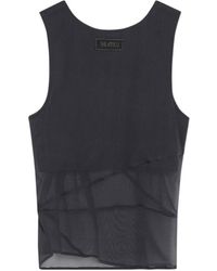 The Attico - The Draped Sheer Top - Lyst