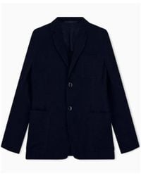 Giorgio Armani - Textured Single-Breasted Blazer - Lyst