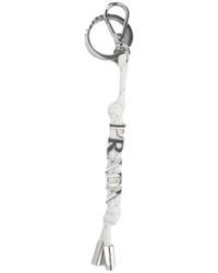 Prada - Logo-Lettering Cord Keyring - Lyst