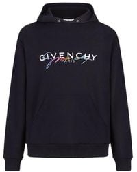 Givenchy - Logo Cotton Hoodie - Lyst