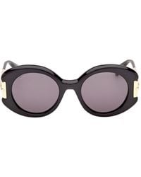 Max Mara - Round Frame Sunglasses - Lyst