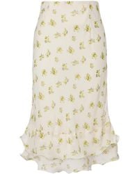 Dorothee Schumacher - Airy Daydream Floral Midi Skirt - Lyst