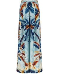 F.R.S For Restless Sleepers - F.R. For Restless Sleepers Palm Print Wide-Leg Pants - Lyst
