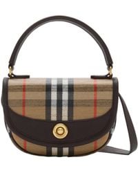 Burberry - Mini Highlands Checked Shoulder Bag - Lyst