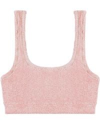Reina Olga - Ginny Textured Bikini Top - Lyst