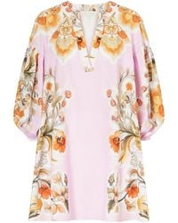 Borgo De Nor - Harlow Cotton-Blend Lace Mini Dress - Lyst