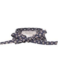 Max Mara - Printed Silk Collar - Lyst
