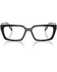 Prada - Eyewear Rectangle Frame Glasses - Lyst