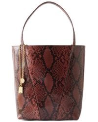 Chloé - Medium Spin Python-Effect Tote Bag - Lyst
