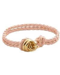 Bottega Veneta - Knot Detailed Braided Bracelet - Lyst