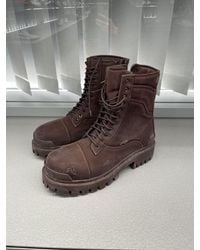 Balenciaga - Strike Lace-Up Boots - Lyst