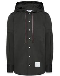 Thom Browne - Hooded Armband-Detail Shirt - Lyst