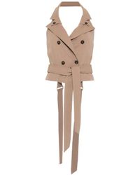 Elisabetta Franchi - V-Neck Belted Vest - Lyst