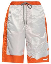 PDF CHANNEL - Logo-Embroidered Colour-Block Shorts - Lyst