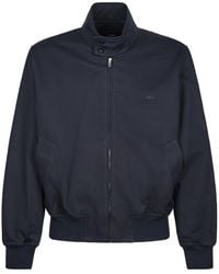 A.P.C. - Stand Collar Zip-Up Jacket - Lyst