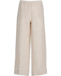 D.exterior - Elastic-Waist Wide-Leg Pants - Lyst