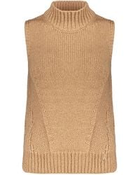 Herno - Ribbed Sleeveless Knit Top - Lyst