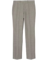 Burberry - Pinstriped Wool Sloane Tailored Trousers - Lyst