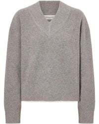 Brandon Maxwell - Cashmere V-Neck Knit Sweater - Lyst
