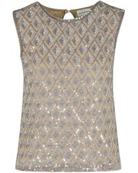 P.A.R.O.S.H. - P.A.R.O..H. Sequin Detailed Sleeveless Top - Lyst