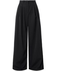 Magda Butrym - Pleated Wool Casual Pants - Lyst