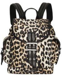 Ganni - Signature Flap Buckle Backpack - Lyst