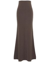 Max Mara - Wool And Cashmere Yarn Skirt - Lyst