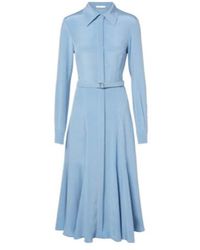 Emilia Wickstead - Riko Belted Silk Midi Dress - Lyst