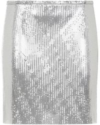 Rabanne - Straight Hem Mini Skirt - Lyst
