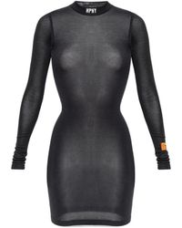 Heron Preston - Long-Sleeved Mesh Dress - Lyst