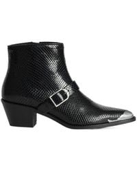 Zadig & Voltaire - Tylow Wild Mirror Embossed Cowboy Boots - Lyst
