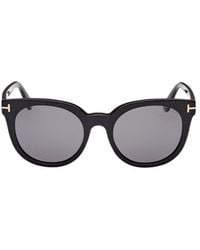 Tom Ford - Eyewear Moira Round Frame Sunglasses - Lyst