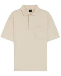 BOSS - Solid-Color Short-Sleeve Top - Lyst