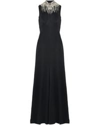 McQueen - Mock-Neck Sleeveless Maxi Dress - Lyst