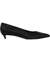 Celine - Satin Kitten Pump - Lyst