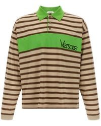Versace - Cotton Polo Shirt - Lyst