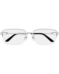 Cartier - Rectangle-Frame Glasses - Lyst