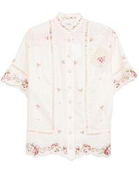 Zimmermann - Patience Linen Shirt - Lyst