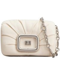 Roger Vivier - Logo Engraved Foldover Top Shoulder Bag - Lyst