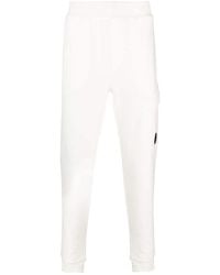 C.P. Company - Logo-Plaque Cotton Track Pants - Lyst