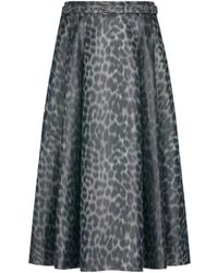 Dior - Leopard Print Skirt - Lyst